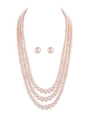 Real Natural Hyderabadi pearls Set 3