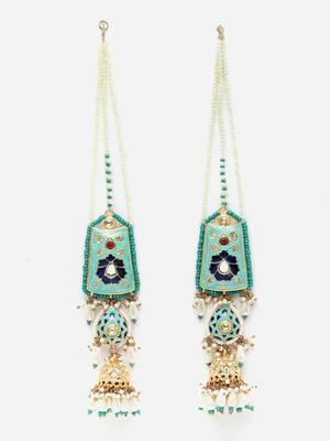 Blue cubic zirconia earrings 3