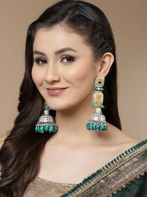 Blue cubic zirconia earrings 1