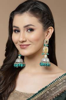 Blue cubic zirconia earrings