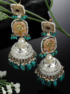 Blue cubic zirconia earrings 2