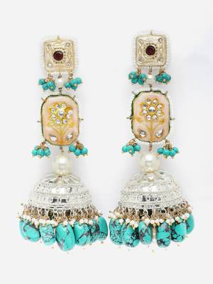 Blue cubic zirconia earrings 3