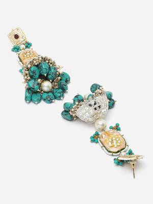 Blue cubic zirconia earrings 4