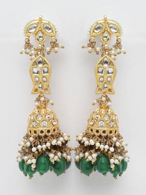 Green cubic zirconia earrings 3