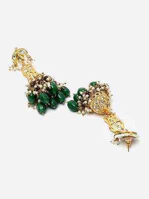 Green cubic zirconia earrings 4