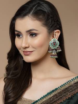 Blue cubic zirconia earrings 1