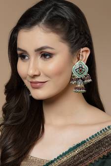 Blue cubic zirconia earrings