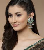 Blue cubic zirconia earrings