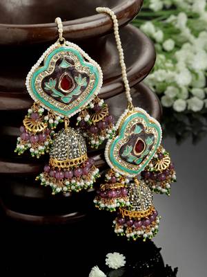 Blue cubic zirconia earrings 2