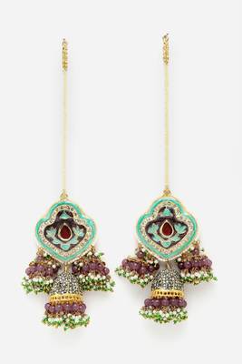 Blue cubic zirconia earrings 3