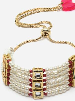 Red pearl bracelets 4