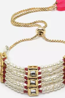 Red pearl bracelets