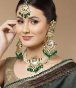 Green pearl hair-accessories