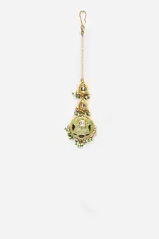 Green pearl hair-accessories
