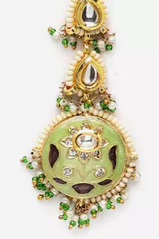 Green pearl hair-accessories