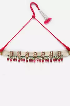 Pink pearl necklaces