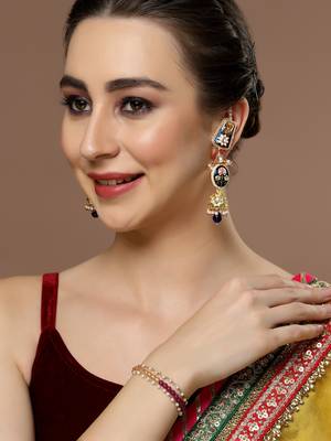 Blue cubic zirconia earrings 1