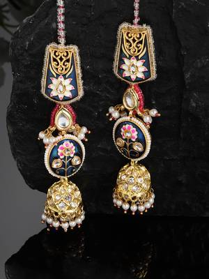 Blue cubic zirconia earrings 2