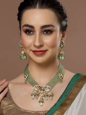 Green pearl necklace-sets 1