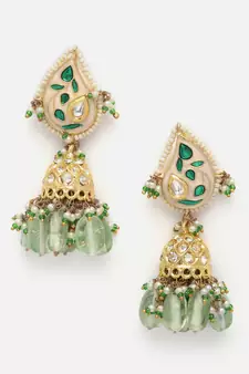 Green pearl necklace-sets
