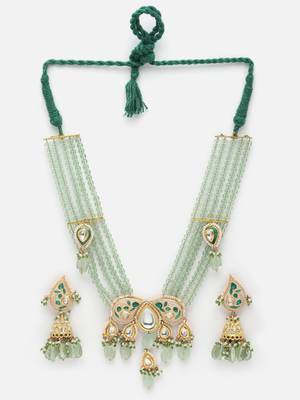 Green pearl necklace-sets 5