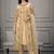 Creme Golden Embroidered Pant Suit