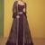 Maroon Embroidery Jacket Style Anarkali Gown