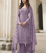 Light Lavender Pakistani Designer Pant Style Suit