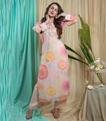 Rose Georgette & Shantone Kurta Pant