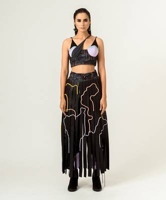 Agitation Trousers With Detachable Leather Skirt 1