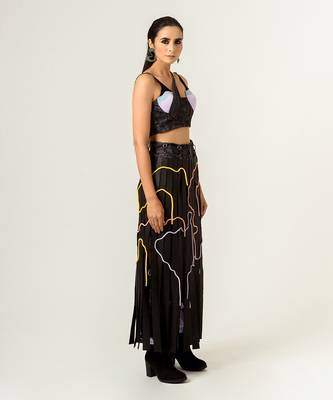 Agitation Trousers With Detachable Leather Skirt 3