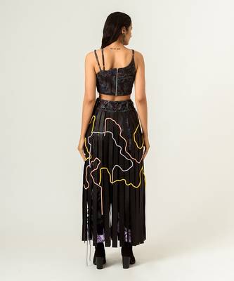 Agitation Trousers With Detachable Leather Skirt 4