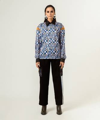 Unisex Orange Elastic Trousers 1