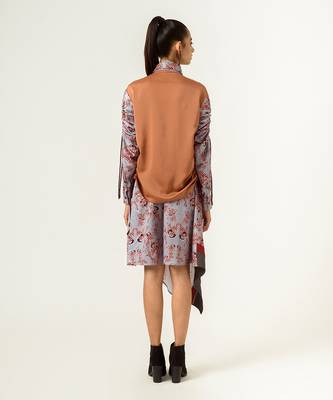 Dna Print Front Panelled Skirt 5