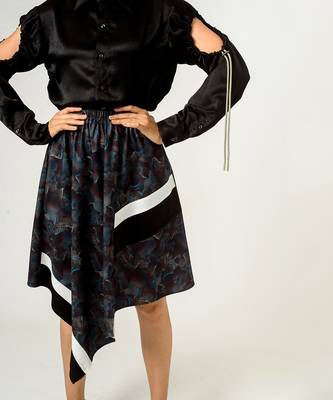 Unisex Black Drawstring Shirt 3