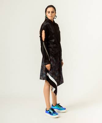 Unisex Black Drawstring Shirt 5
