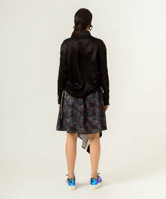 Unisex Black Drawstring Shirt 7