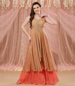 Highlow Tunic With A Gharara Set And A Dupatta