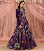 Anarkaliwith Belt And A Dupatta