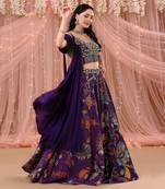 Lehenga And Blouse With A Drape