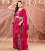 Draped Skirt With A Bustier