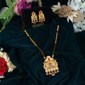 Multicolor american diamond mangalsutra 1