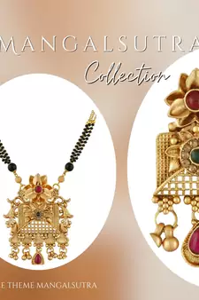 Multicolor american diamond mangalsutra