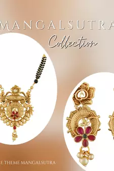 Multicolor american diamond mangalsutra