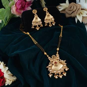 Multicolor american diamond mangalsutra 1