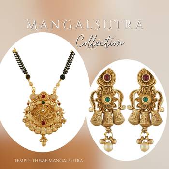 Multicolor american diamond mangalsutra 4