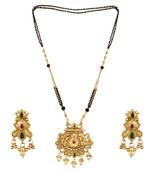 Multicolor american diamond mangalsutra