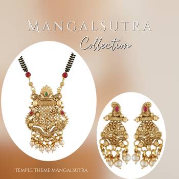Multicolor american diamond mangalsutra 2