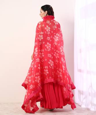 Hot Pink Pleated skirt set(set of 3) 6