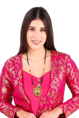 Multicolor american diamond mangalsutra 5